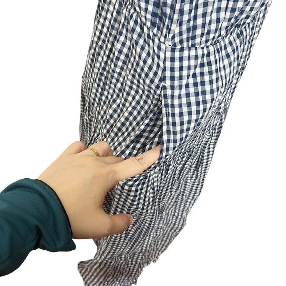 Doen Blue and White Smocked Maxi Sundress - Picture 8 of 12